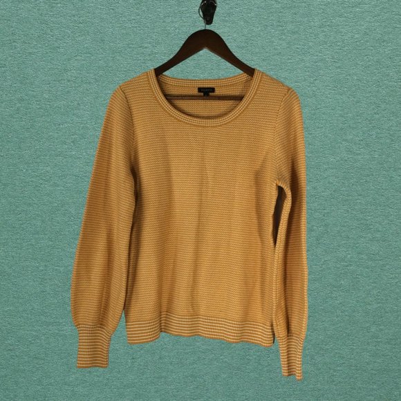 Talbots Sweaters - Talbots Sweater Yellow and White Striped Size Medium